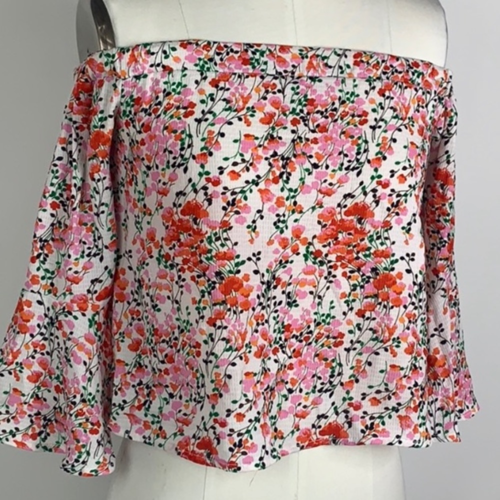 Floral off the shoulder top